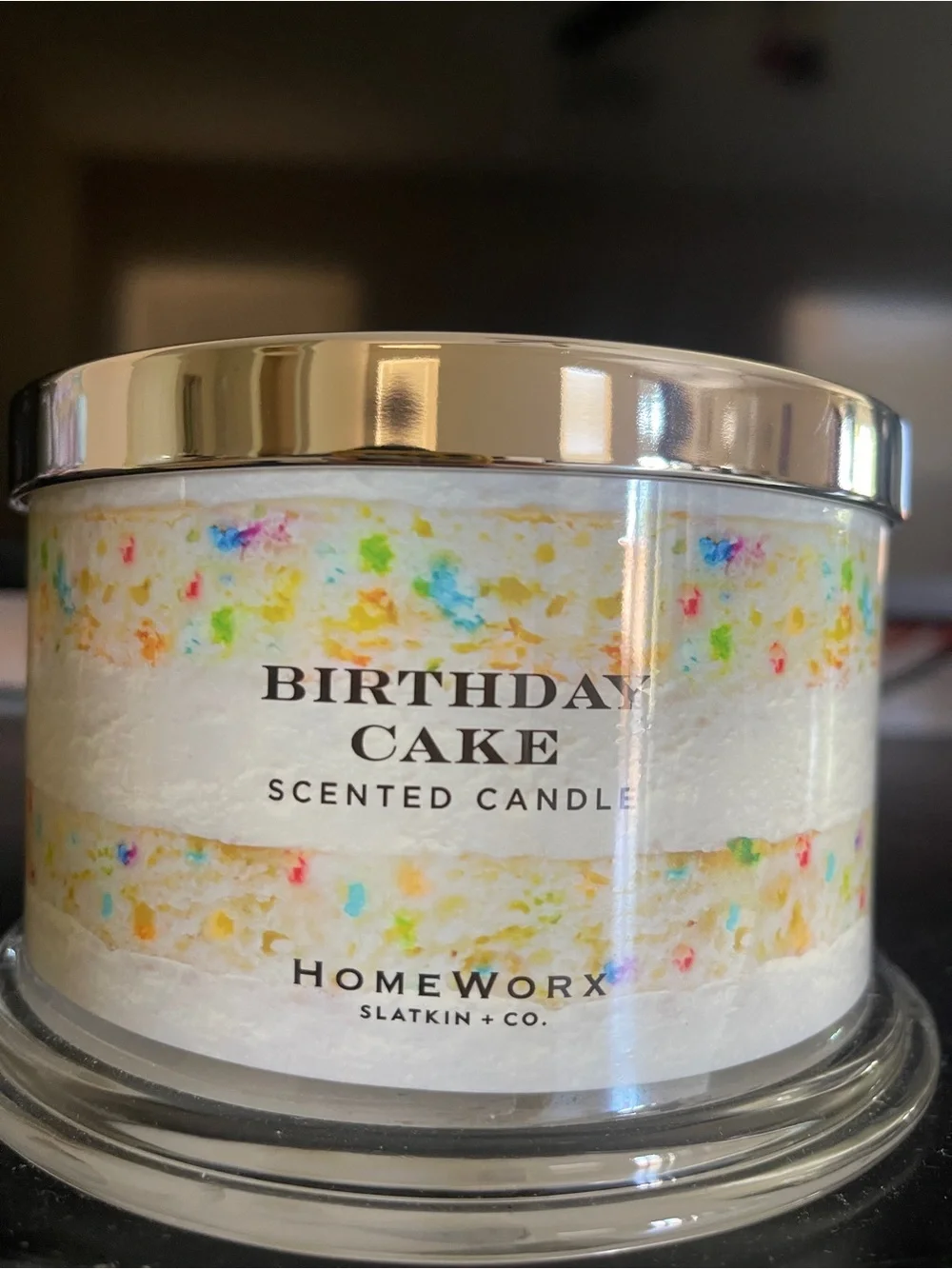 2 Jars Homeworx Birthday Cake Scented Candle